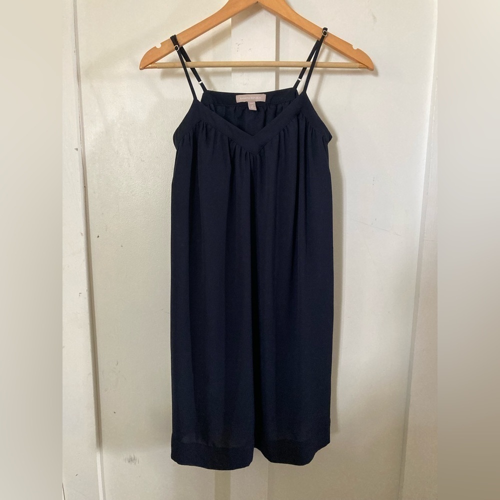 BANANA Republic 2P navy blue shoulder strap tunic dress flowy swing top